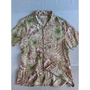 Island Republic Men's 2XL Pure Silk Bohemian Summer Multicolor Button's Shirt
